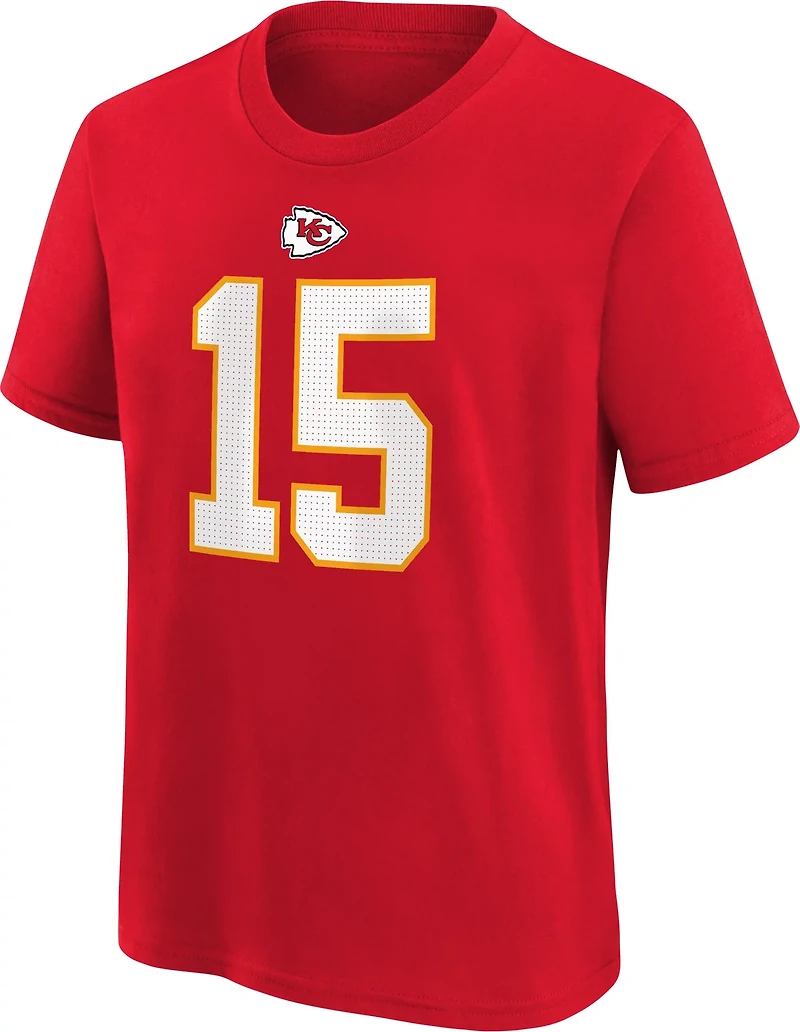 Nike Boys' Kansas City Chiefs Patrick Mahomes 15 N&N T-shirt