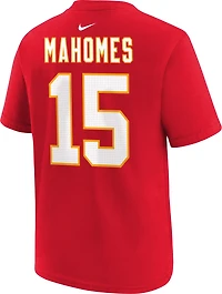 Nike Boys' Kansas City Chiefs Patrick Mahomes 15 N&N T-shirt