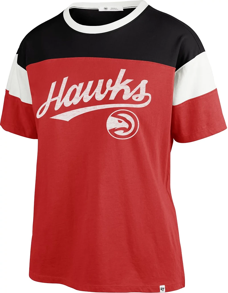 '47 Women's Atlanta Hawks Breezy Time Off Short Sleeve Shirt