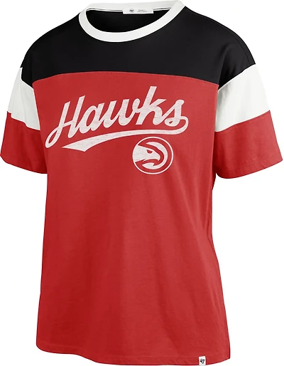 '47 Women's Atlanta Hawks Breezy Time Off Short Sleeve Shirt