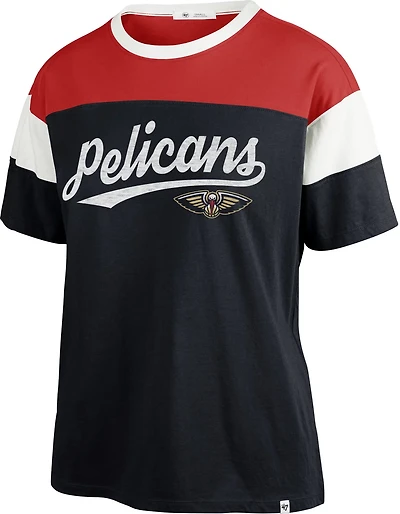 '47 Women's New Orleans Pelicans Breezy Time Off Short Sleeve Shirt