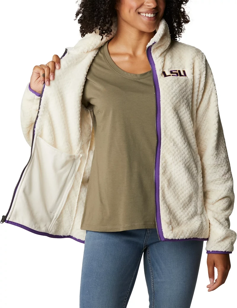 Columbia LSU Tigers Fireside II Sherpa Full-Zip Jacket