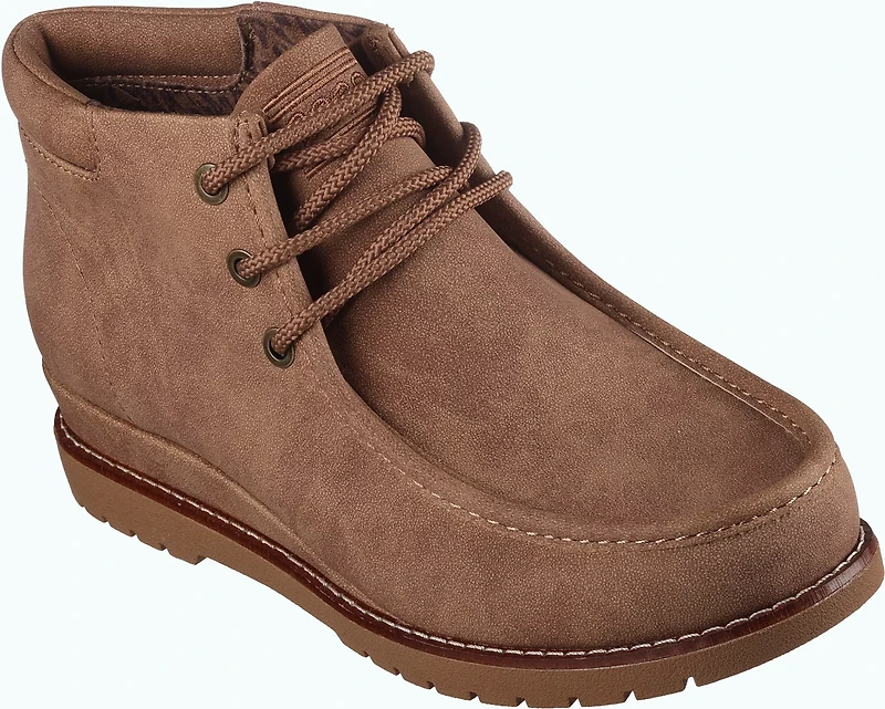 SKECHERS Women's Bobs Chill Wedge Elevated Bliss Booties