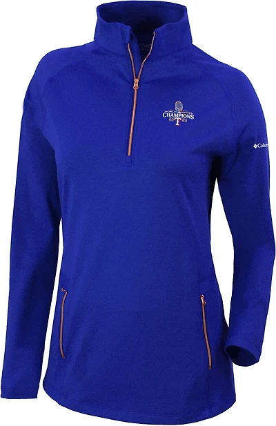 Columbia Sportswear Women's Texas Rangers '23 MLB World Series Champions Omni-Wick Outward Nine 1/4-Zip Pullover