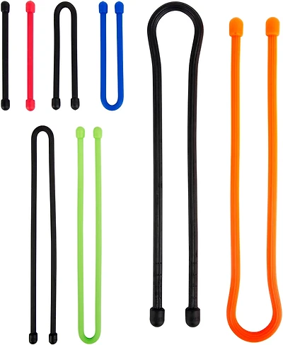 Nite Ize Gear Tie Reusable Rubber Twist Tie Assortment 8-Pack
