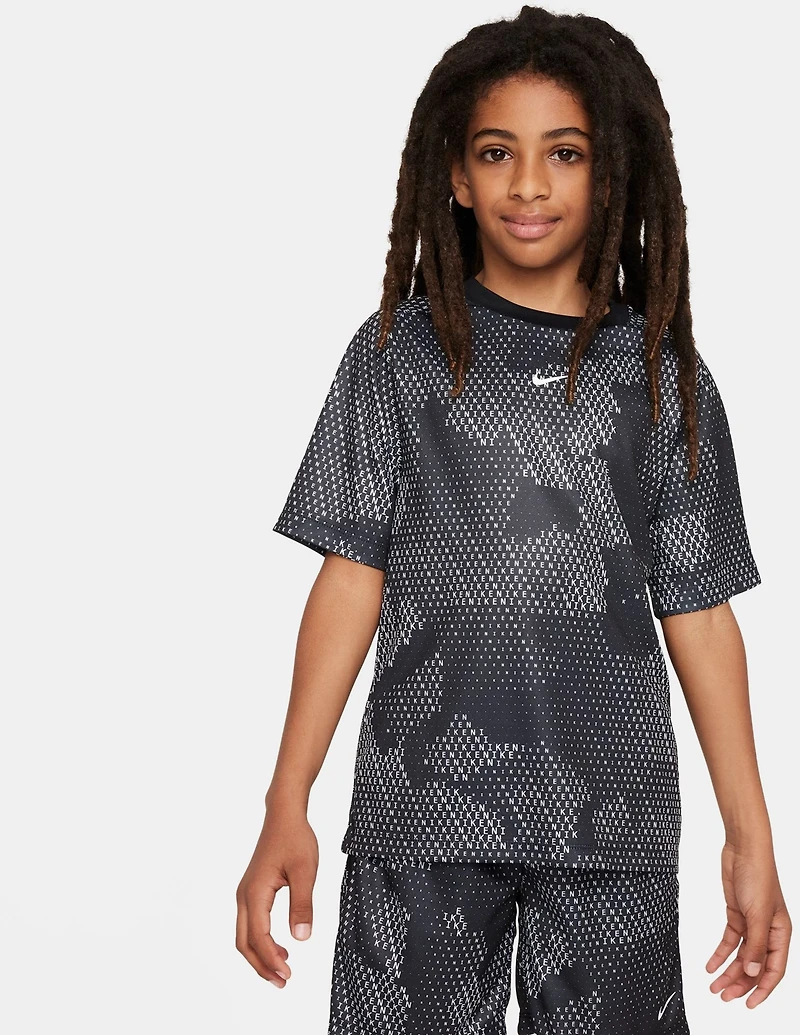 Nike Boys' Dri-FIT Multi AOP Short Sleeve Shirt