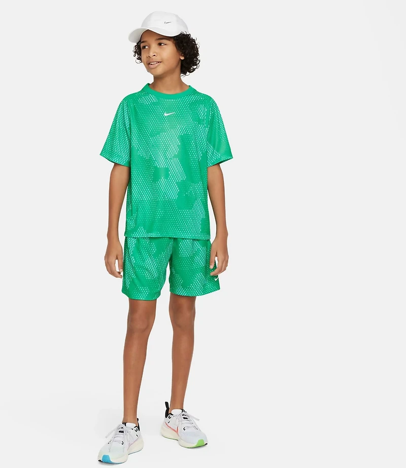 Nike Boys' Dri-FIT Multi AOP Short Sleeve Shirt