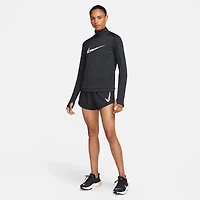 Nike Women's NK One Swoosh HBR Dri-FIT Mid-Rise Brief-Lined Shorts