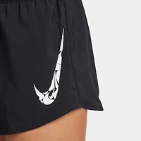 Nike Women's NK One Swoosh HBR Dri-FIT Mid-Rise Brief-Lined Shorts