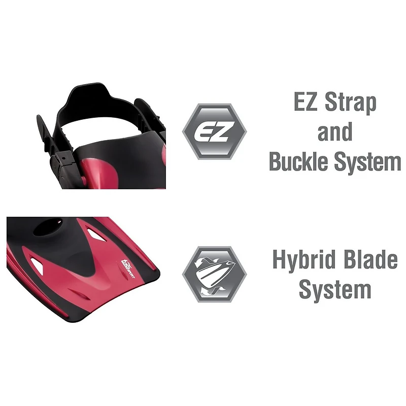 TUSA Adults' Visio Tri-Ex Snorkel Travel Set