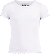 Magellan Outdoors Girls' Summerville Lettuce Edge T-shirt