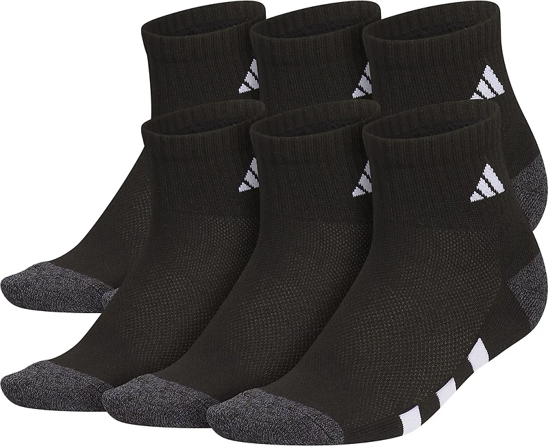 adidas Youth Cushioned Quarter Socks 6 Pack