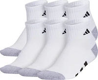 adidas Youth Cushioned Quarter Socks 6 Pack