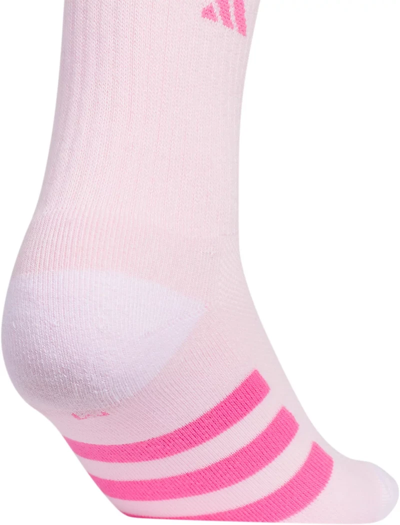 adidas Girls' Cushioned Crew Socks 6 Pack