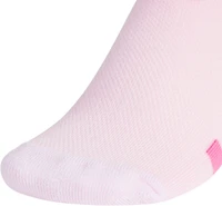 adidas Girls' Cushioned No Show Socks 6 Pack