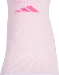 adidas Girls' Cushioned No Show Socks 6 Pack