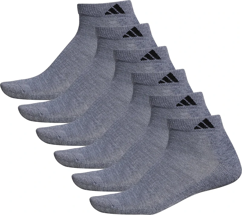 adidas Men's Large Athletic Low-Cut Socks 6 Pack