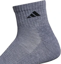 adidas Men's Large Athletic Quarter Socks 6 Pack