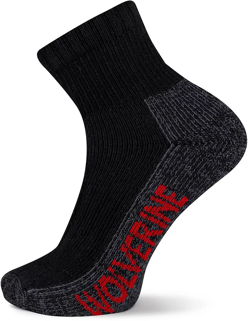 Wolverine Men's Steel Toe Cotton Quarter Socks 2-Pack