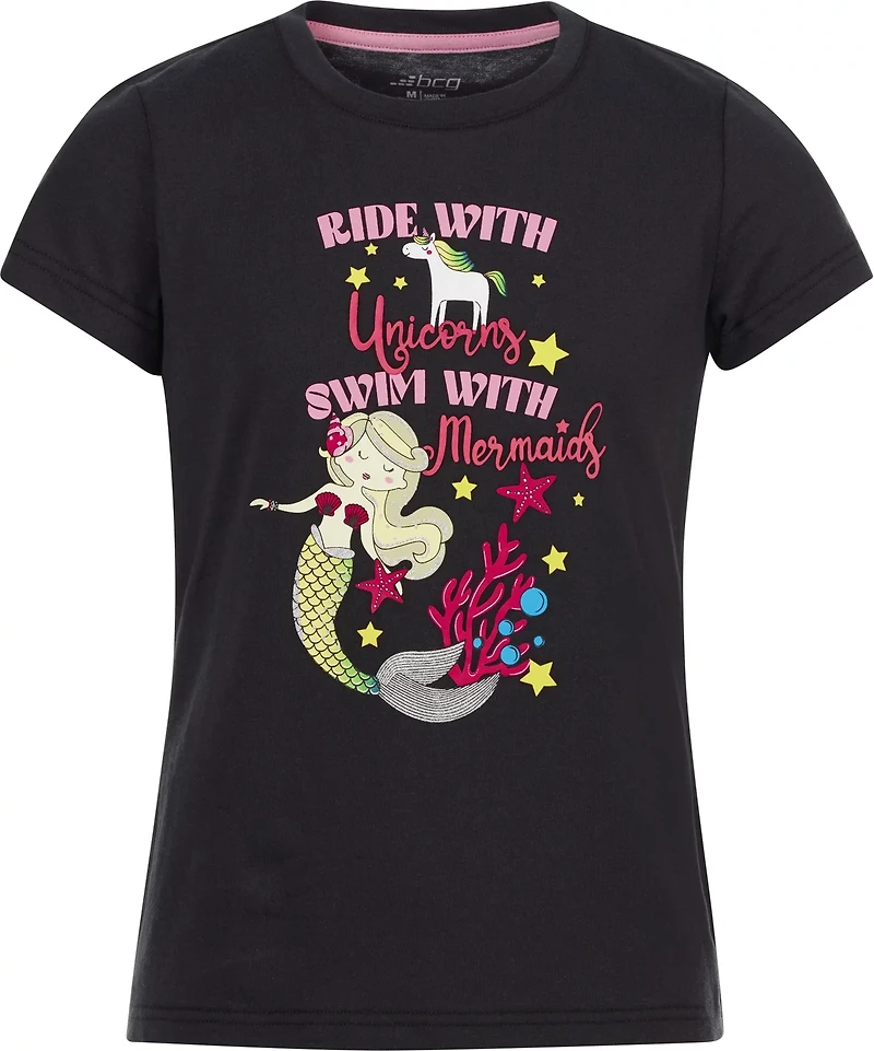 BCG Girls' Mermaid Graphic T-shirt