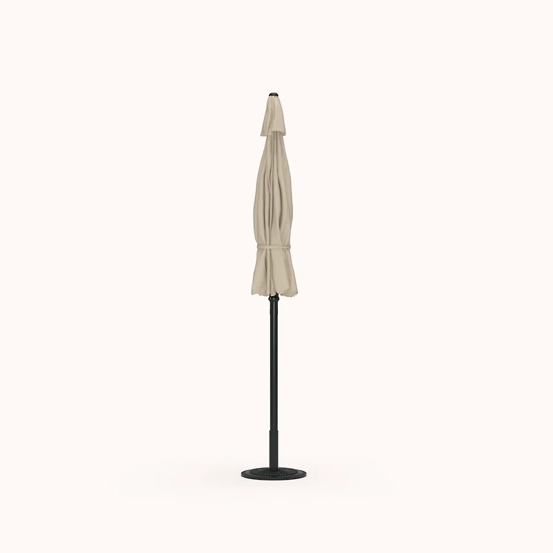 Mosaic Round 9 ft Patio Market Solid Umbrella
