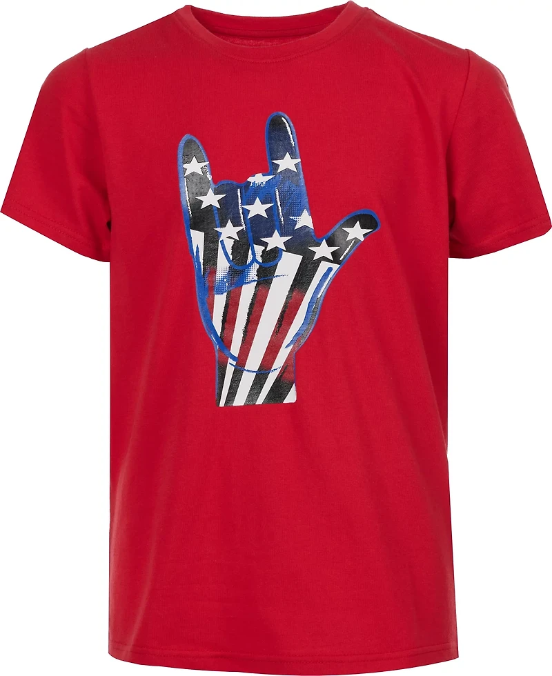 BCG Boys' ASL Americana Cotton T-shirt