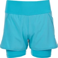 BCG Girls' Run Knit WB 2-in-1 Running Shorts