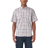 Dickies Men's Flex Woven Plaid Button Down Work Shirt