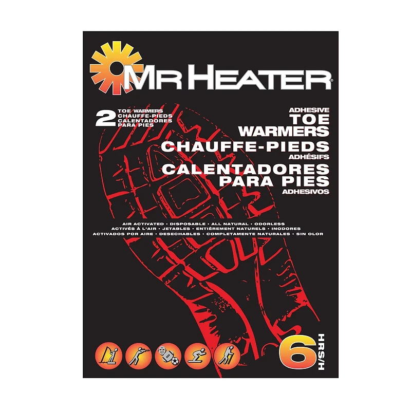 Mr. Heater Disposable Adhesive Toe Warmers 2-Pack