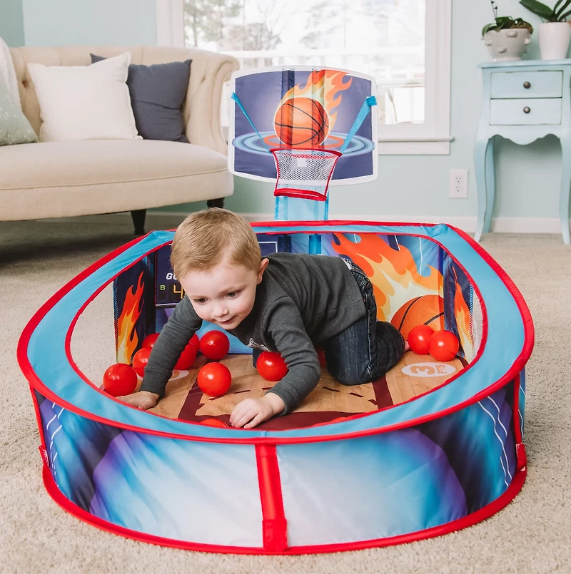 Sunny Days Entertainment Pop-N-Play Basketball Pit with Balls