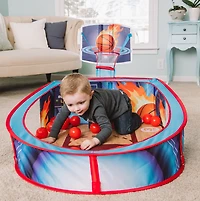 Sunny Days Entertainment Pop-N-Play Basketball Pit with Balls