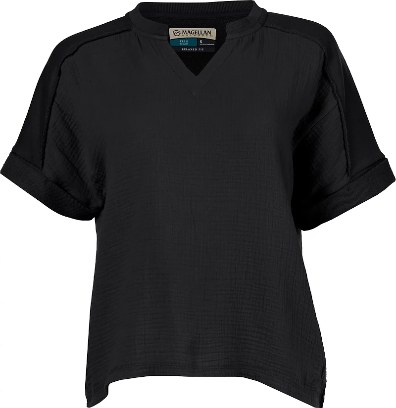 Magellan Outdoors Women's Summer Mixed Media Top