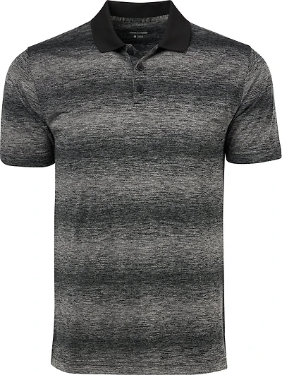 BCG Men's Golf Ombre Stripe Polo Shirt