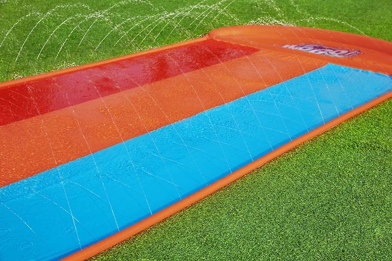 H2OGO! Triple 16 ft Water Slide with Tsunami Splash Ramp