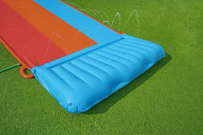 H2OGO! Triple 16 ft Water Slide with Tsunami Splash Ramp