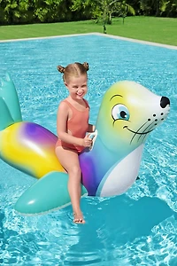 H2OGO! Kids' Flash N' Splash Ride-On Seal Pool Float