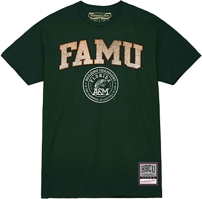 Mitchell & Ness Men's Florida A&M University Vintage Arch Short Sleeve Shirt