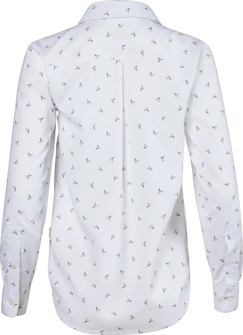 Magellan Outdoors Women's Aransas Pass Long Sleeve Henley Stripe Shirt