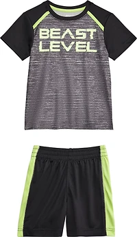 BCG Toddler Boys' Beast Level Short Sleeve T-shirt and Shorts Set