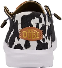 HEYDUDE Women's Wendy Cow Print Shoes