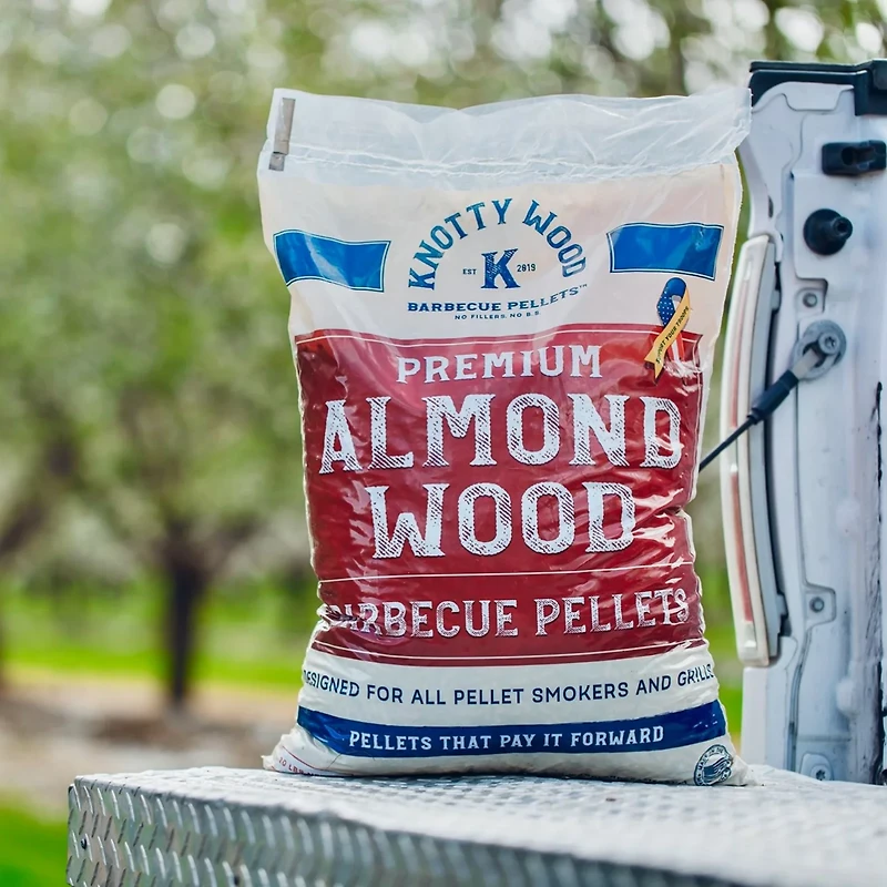 Knotty Wood Barbecue Company 20 lb 100% Almond Wood Pellets