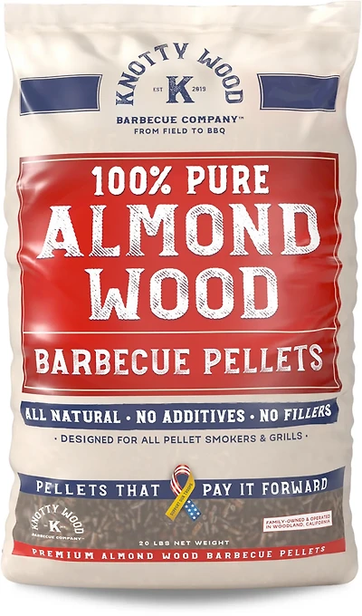 Knotty Wood Barbecue Company 20 lb 100% Almond Wood Pellets