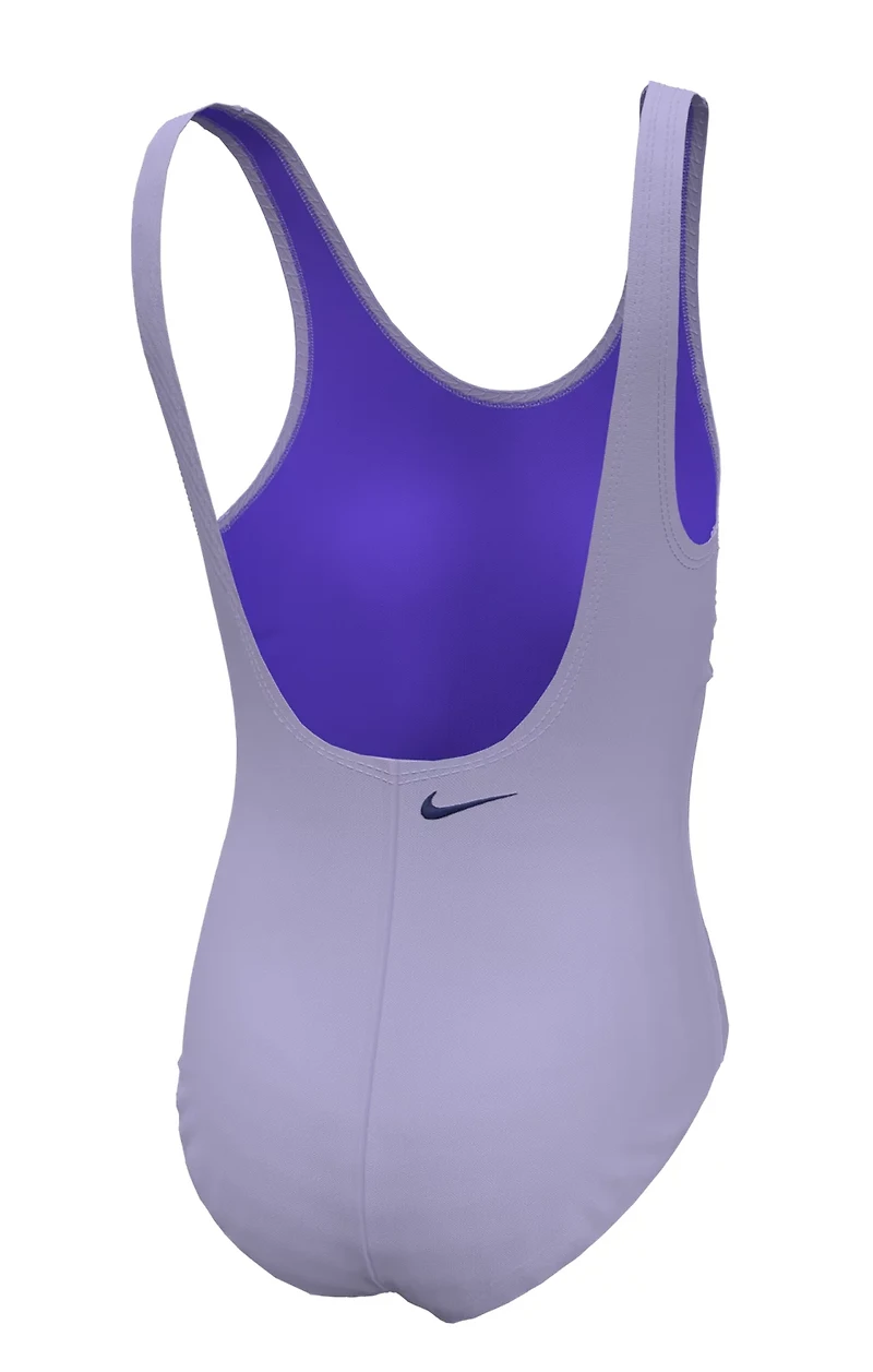 Nike Girls' Multi-Logo U-Back 1-Piece Swimsuit