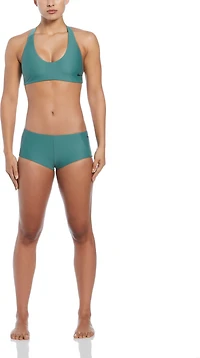 Nike Women's Hydralock Fusion Cheeky Kickshort Hipster Swim Bottoms