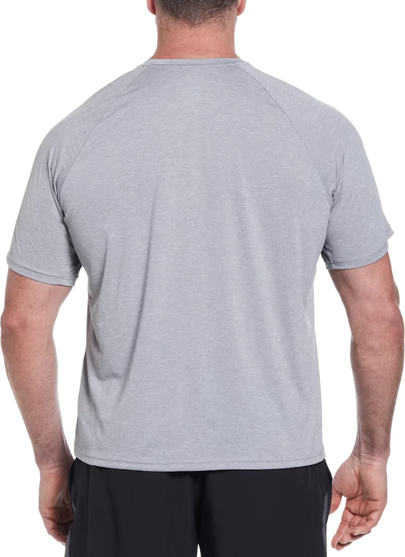 Nike Men's Big and Tall Swim Heather Short Sleeve Hydroguard Swim Top