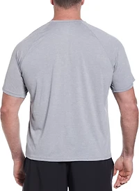 Nike Men's Big and Tall Swim Heather Short Sleeve Hydroguard Swim Top