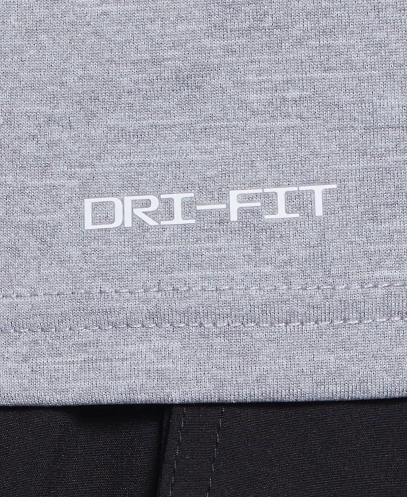 Nike Men's Big and Tall Swim Heather Short Sleeve Hydroguard Swim Top