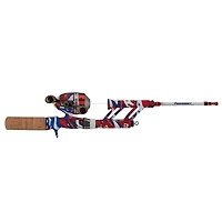 ProFISHiency Krazy Americana Red White and Blue Pocket Spincast Rod and Reel Combo