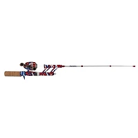 ProFISHiency Krazy Americana Red White and Blue Pocket Spincast Rod and Reel Combo