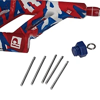 ProFISHiency Krazy Americana Red White and Blue Pocket Spincast Rod and Reel Combo